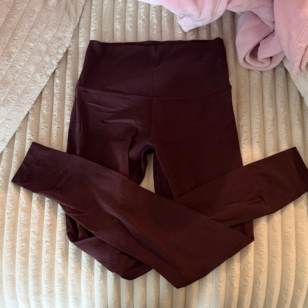 Lululemon Align Leggings 28”, Plum, Size 6